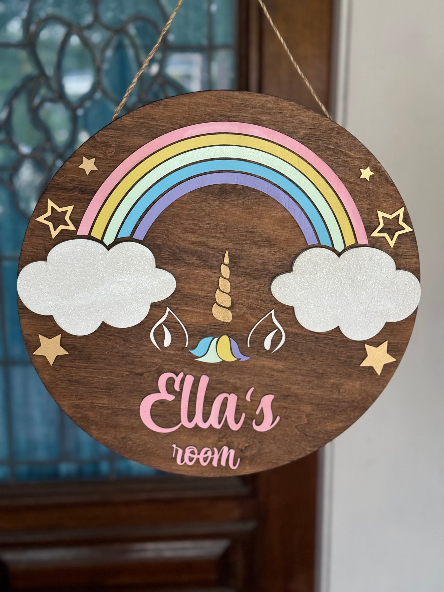 Kid’s Bedroom Rainbow Door Hanger