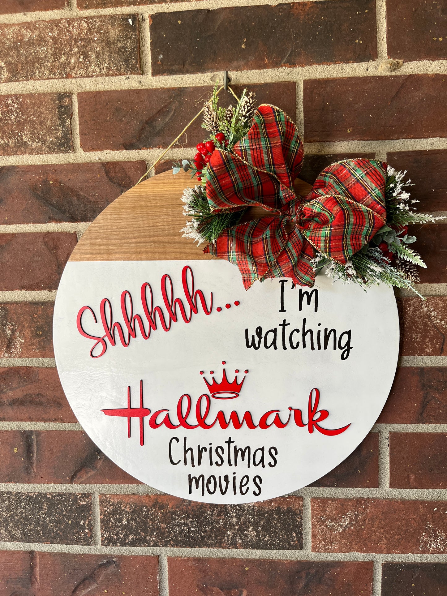 I'm Watching Hallmark Door Hanger