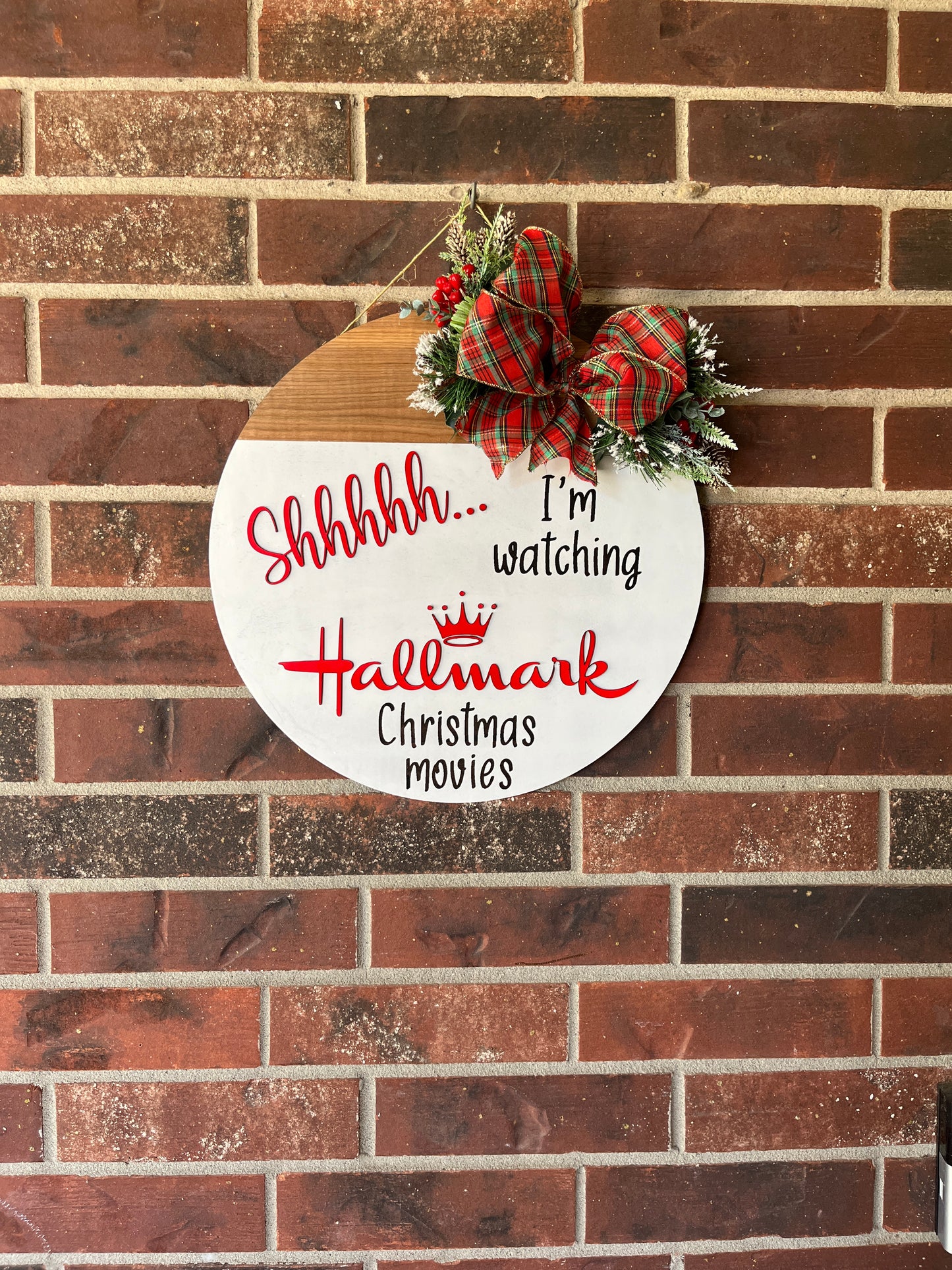 I'm Watching Hallmark Door Hanger