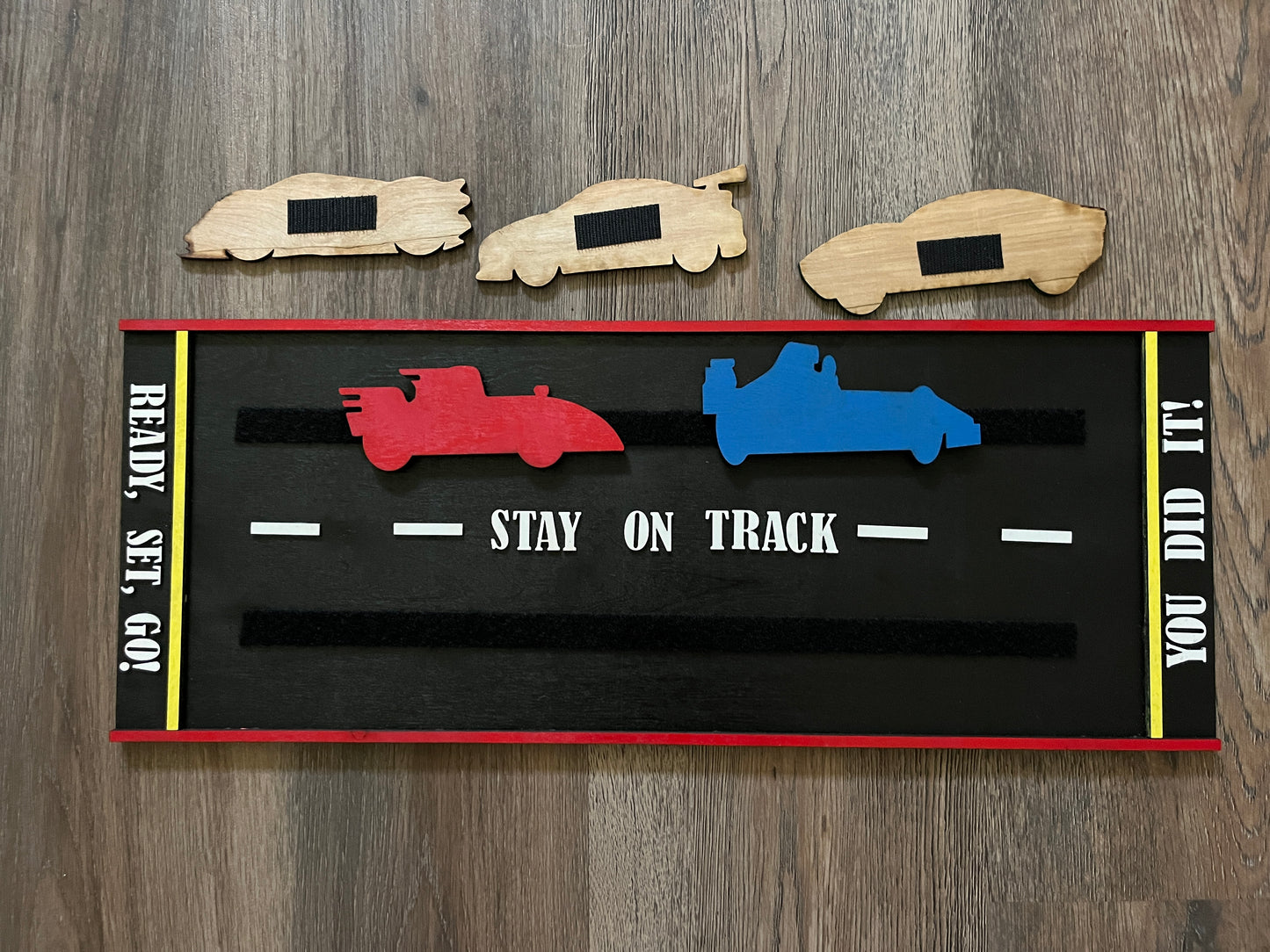 "Staying On Track" Racer Board
