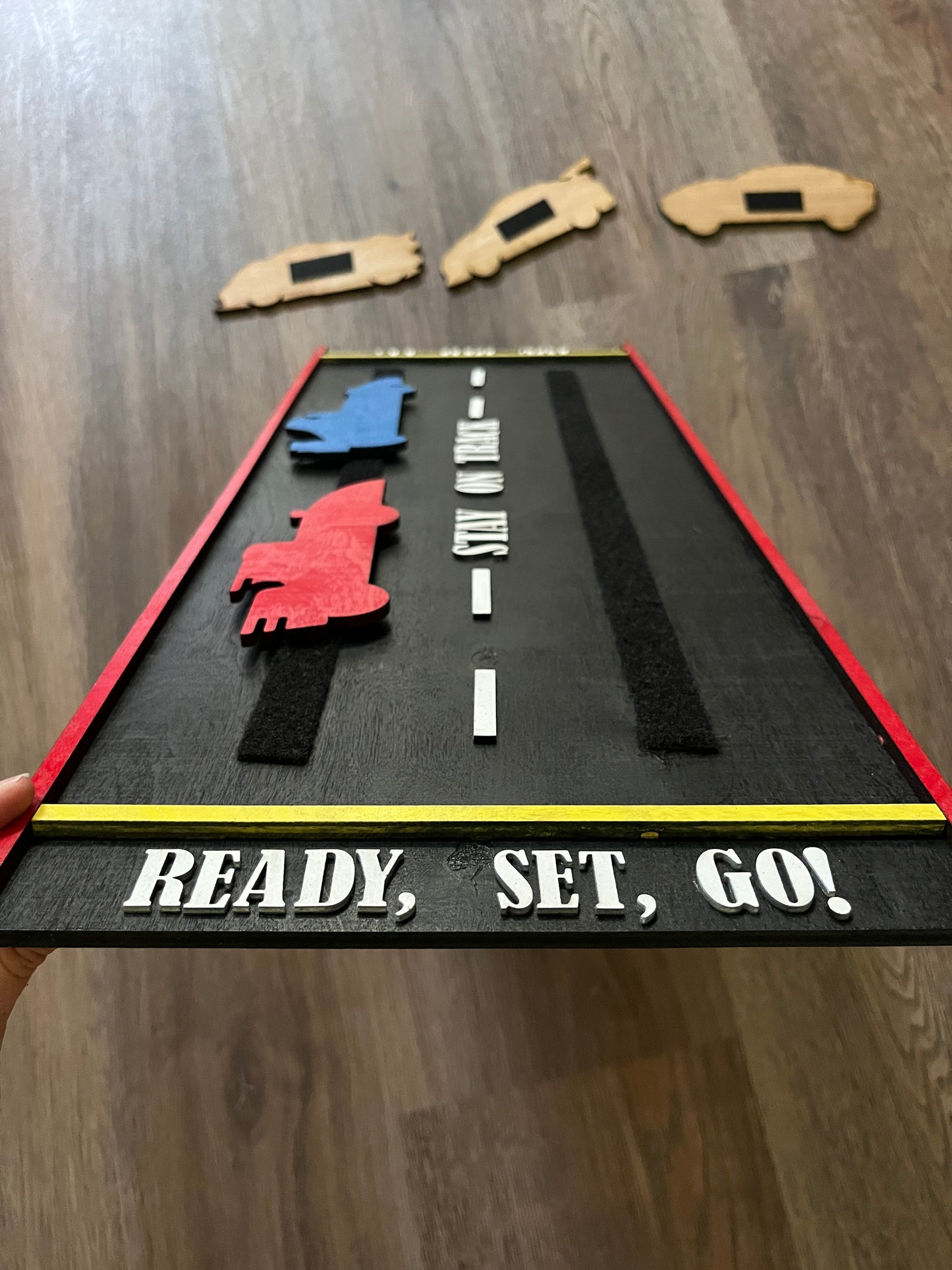 "Staying On Track" Racer Board