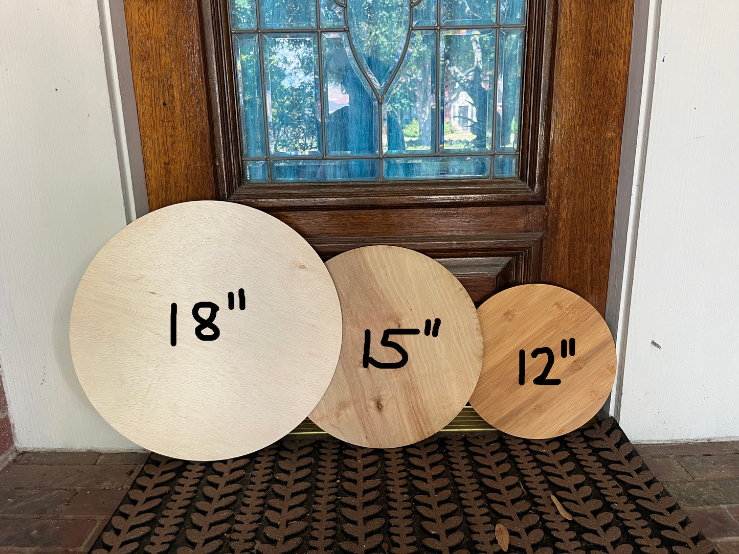 DIY wood shiplap rounds