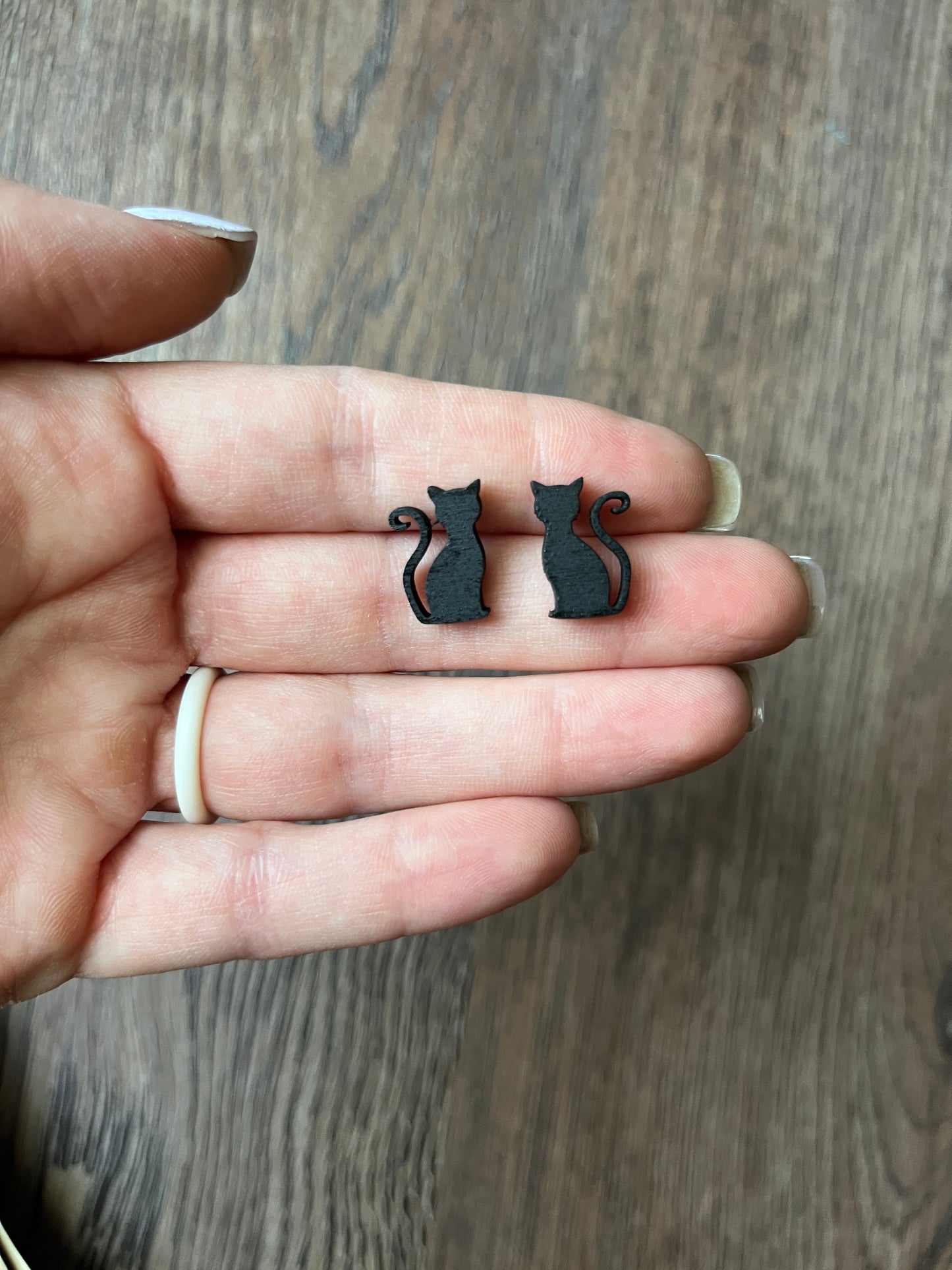 Black Cat Studs