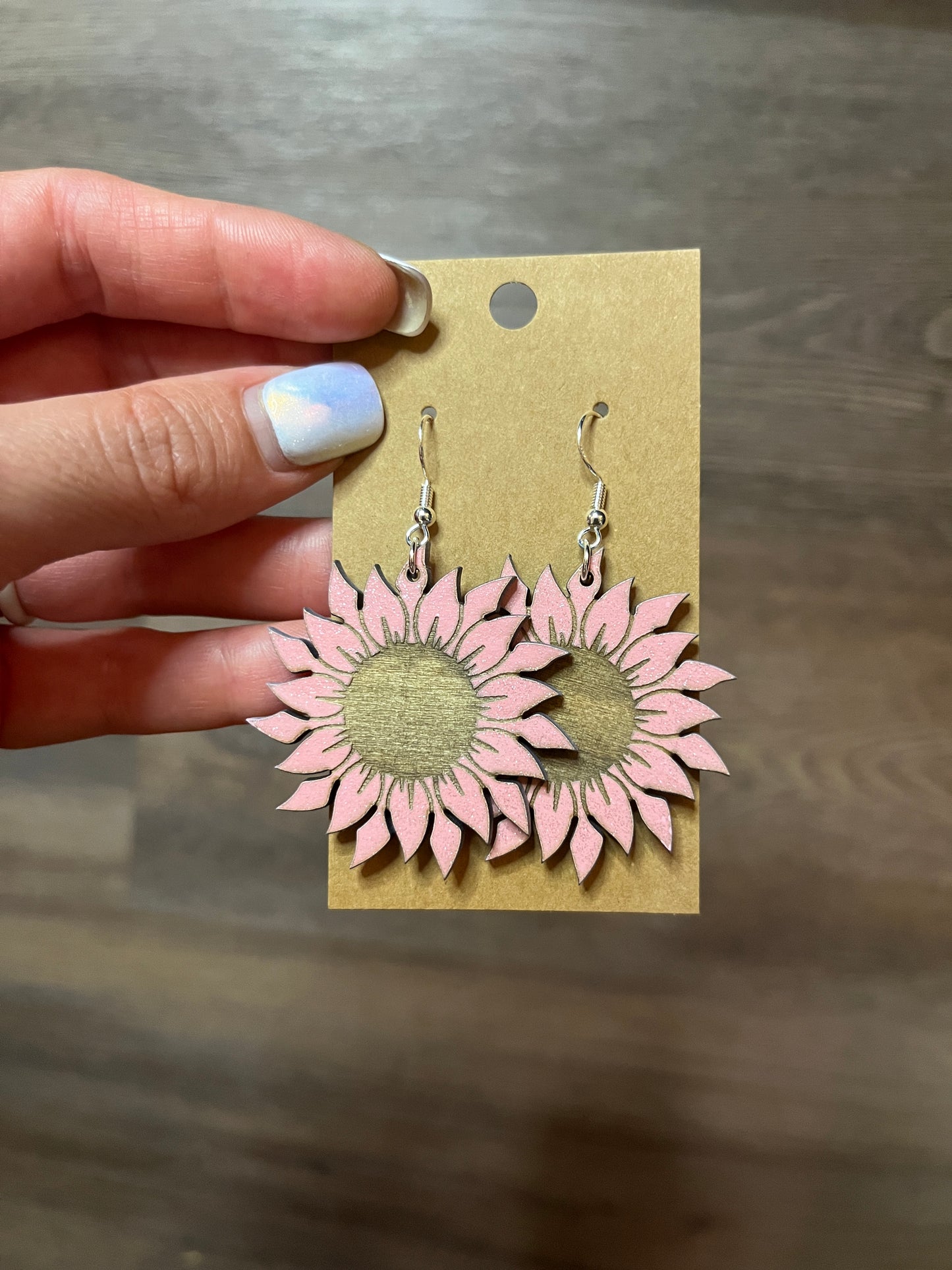 2" sunflower earrings