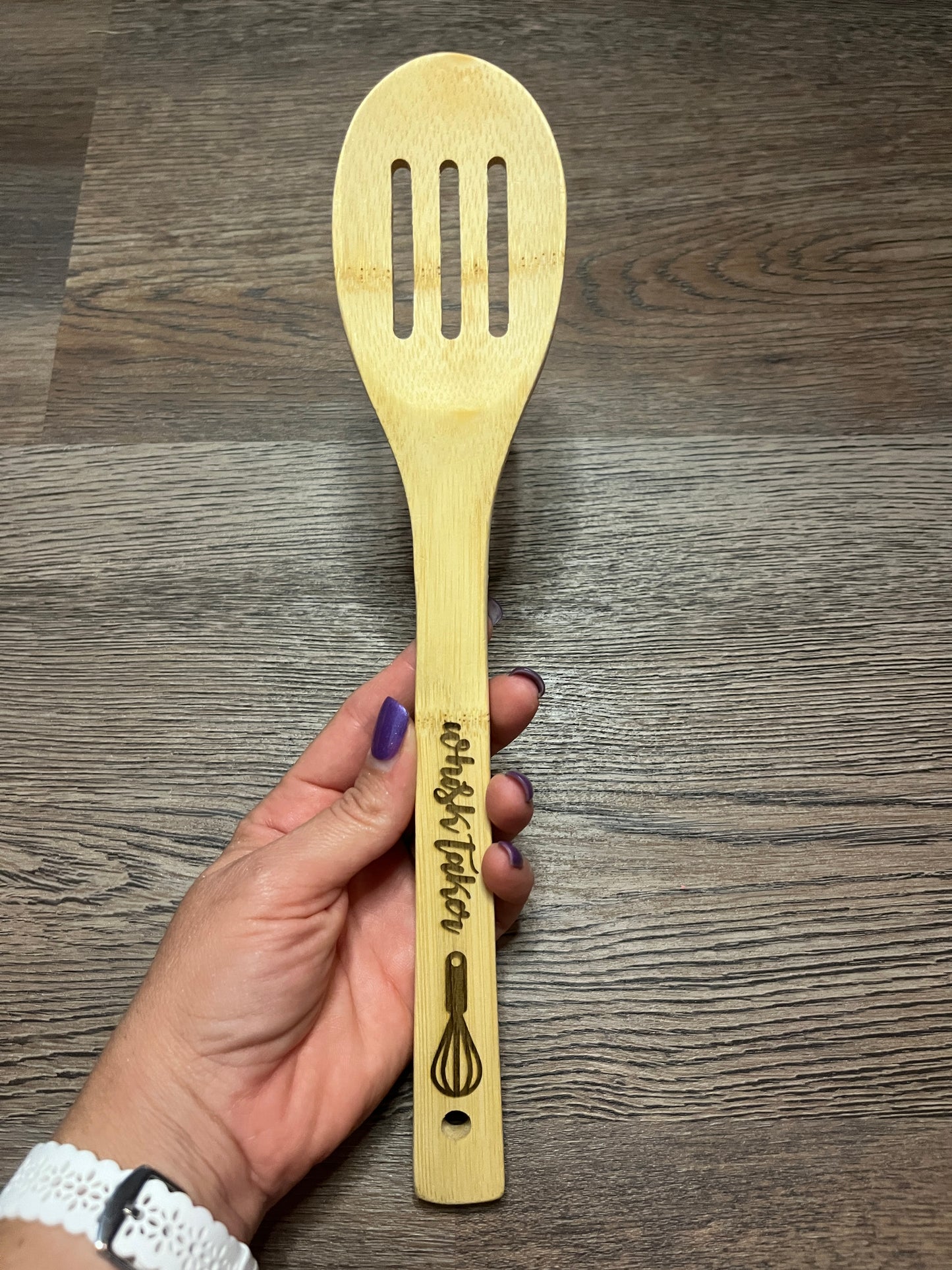 Engraved Bamboo Spatulas