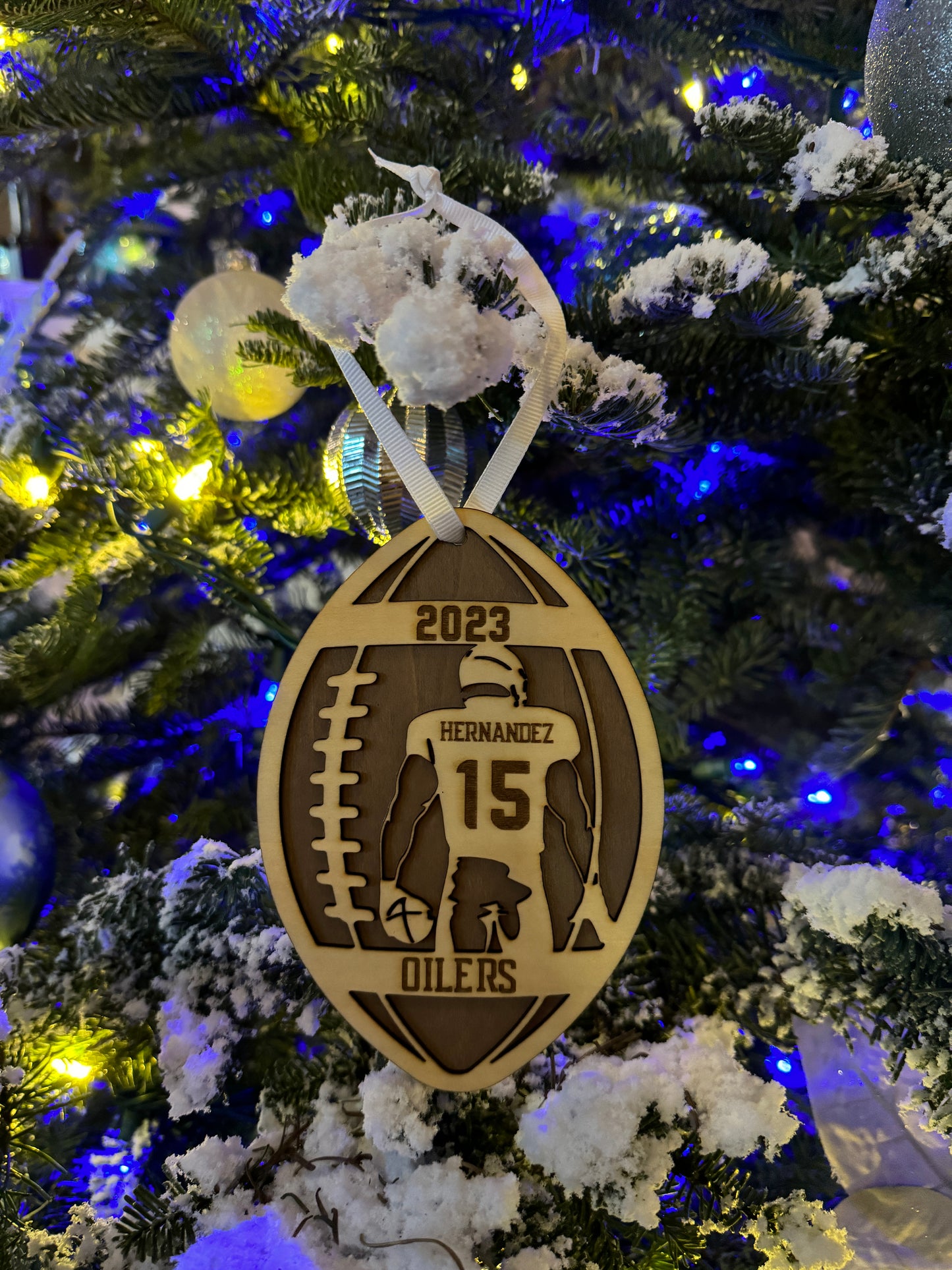 Personalized Football Ornament/Magnet