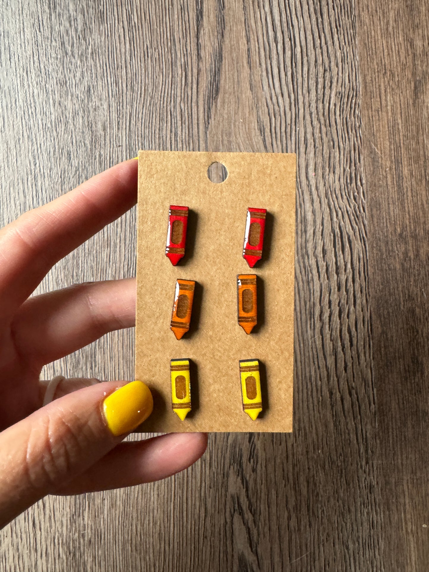 Crayon Stud Earrings
