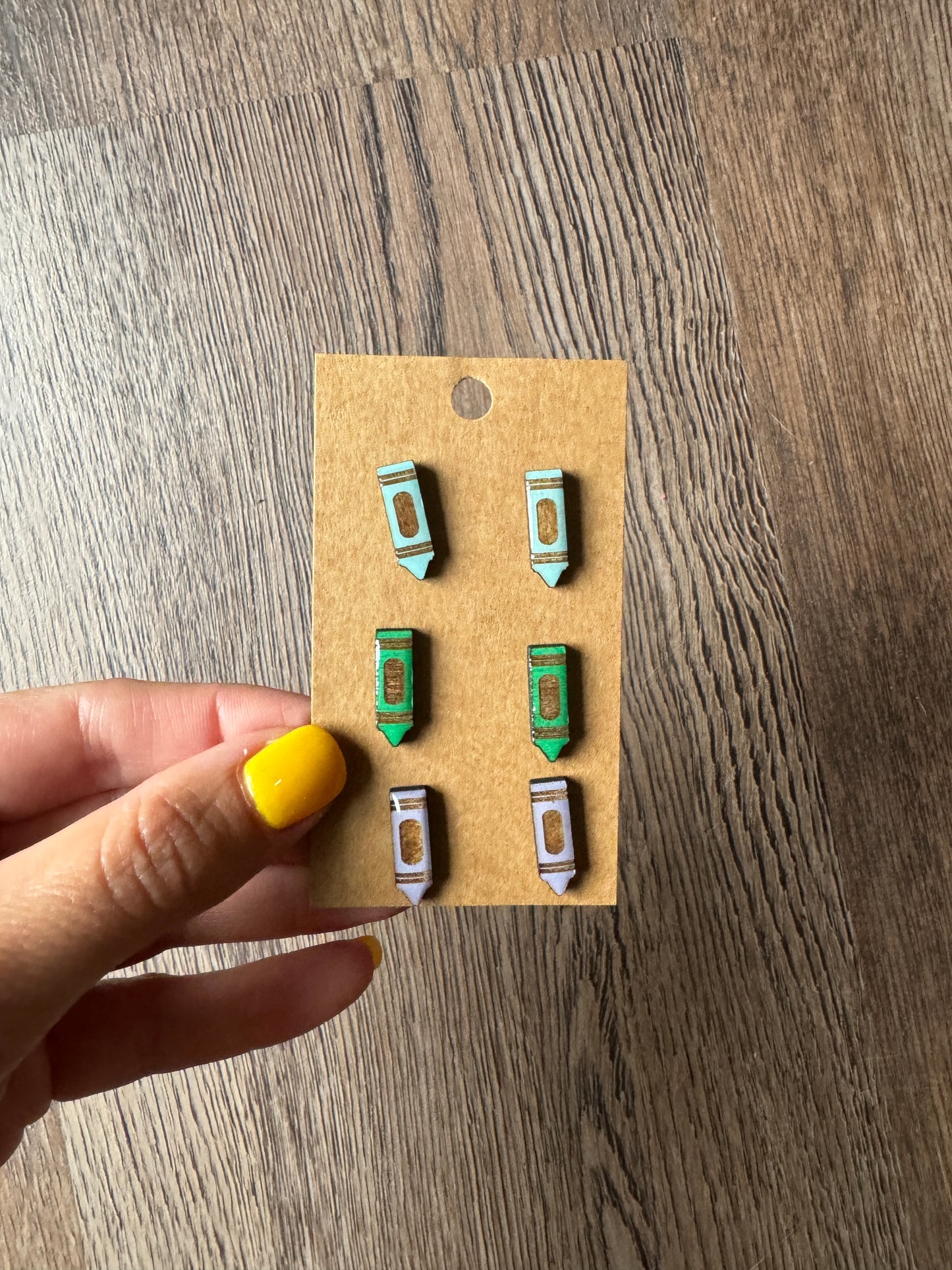 Crayon Stud Earrings