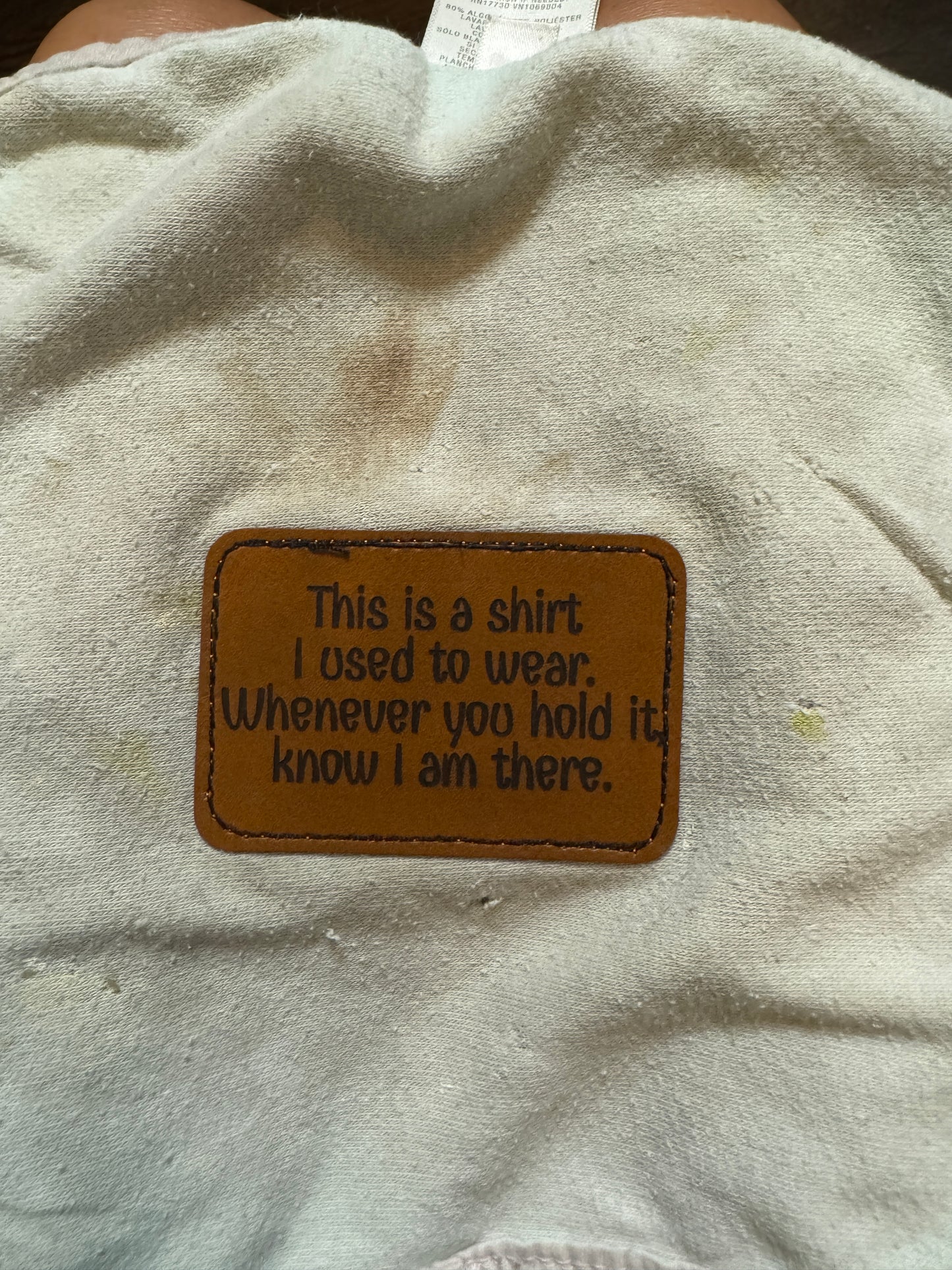 Engraved Personalized Leather Patch