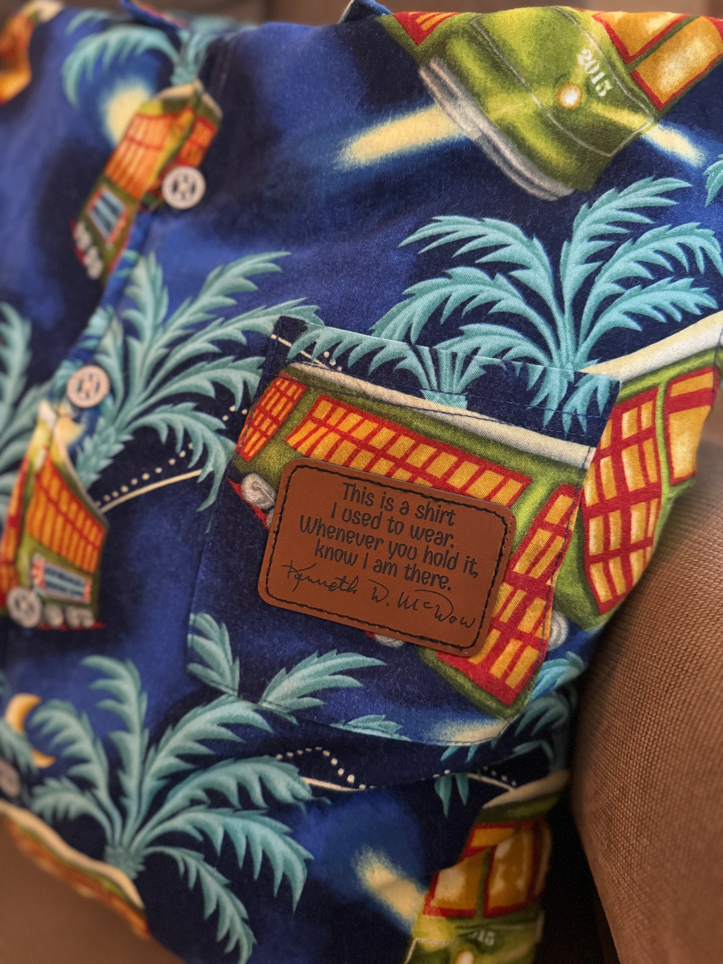 Engraved Personalized Leather Patch