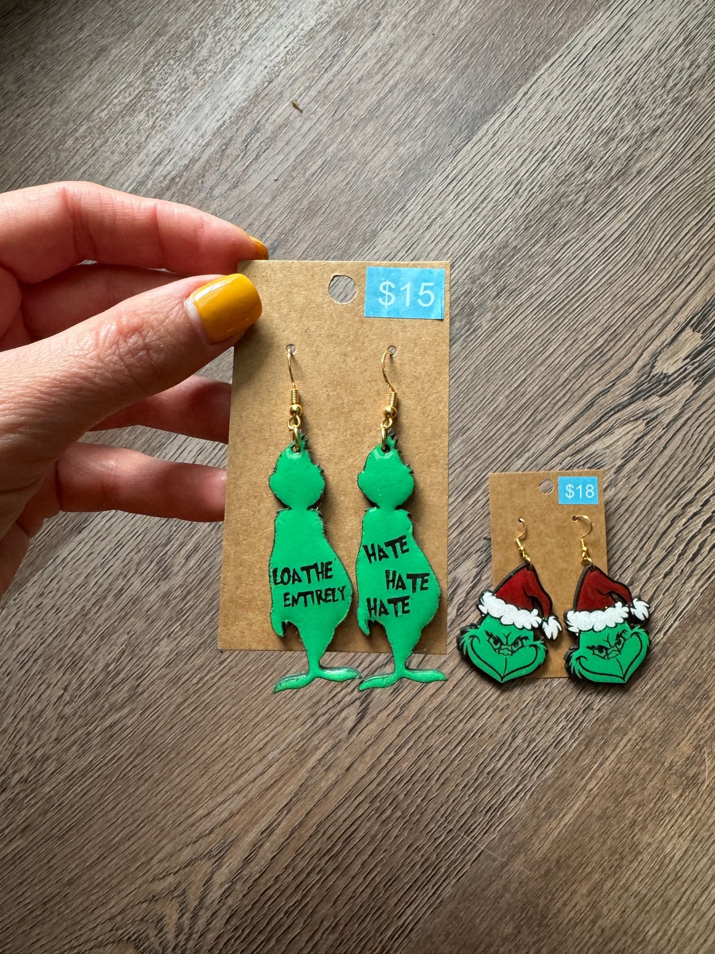 Grinch Hate Earrings