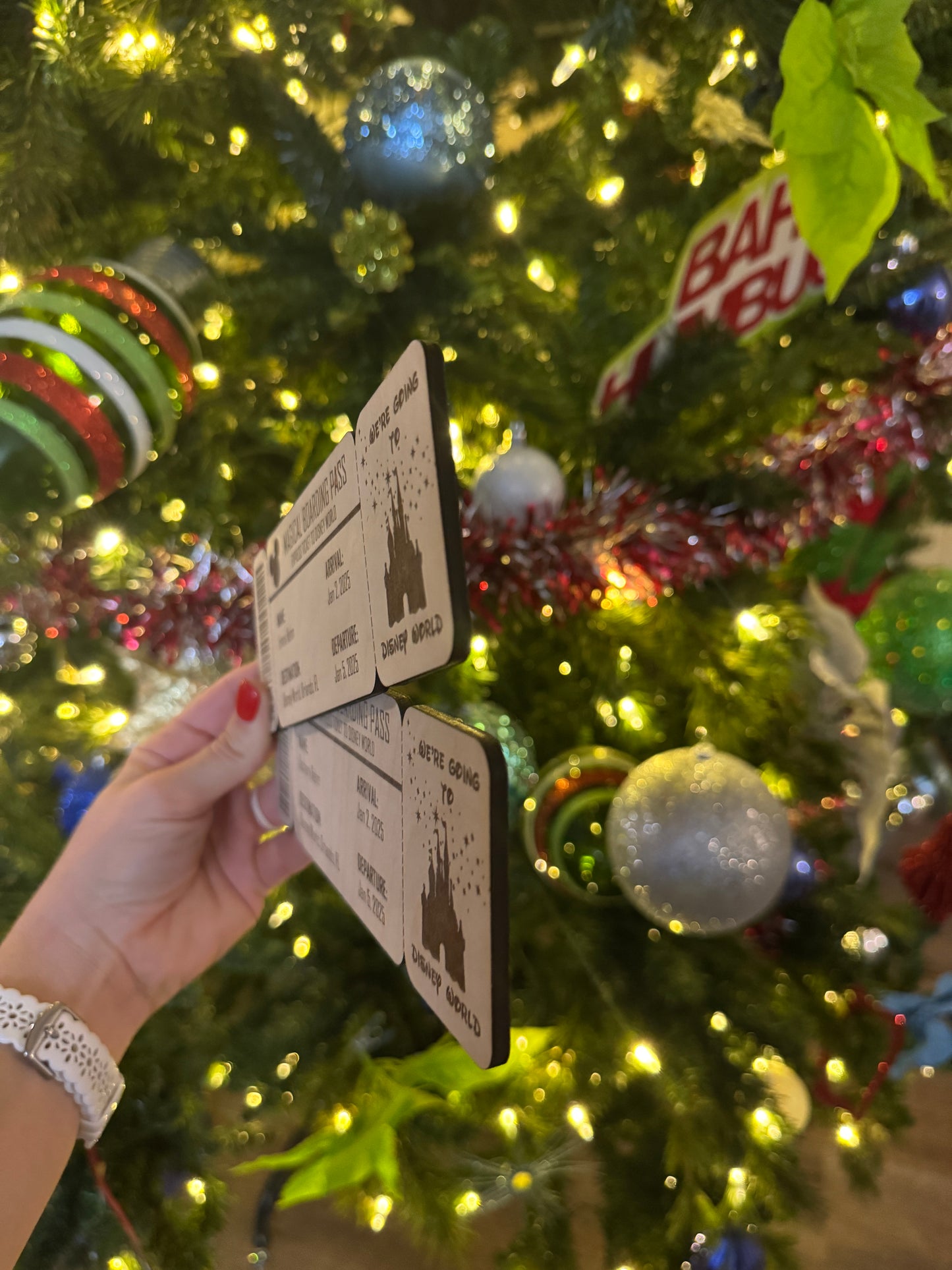 Engraved Personalized Boarding Pass