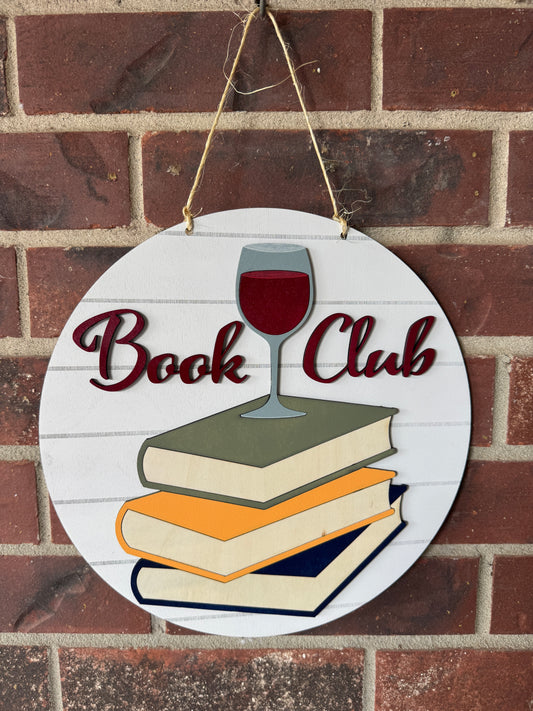 Book Club Sign