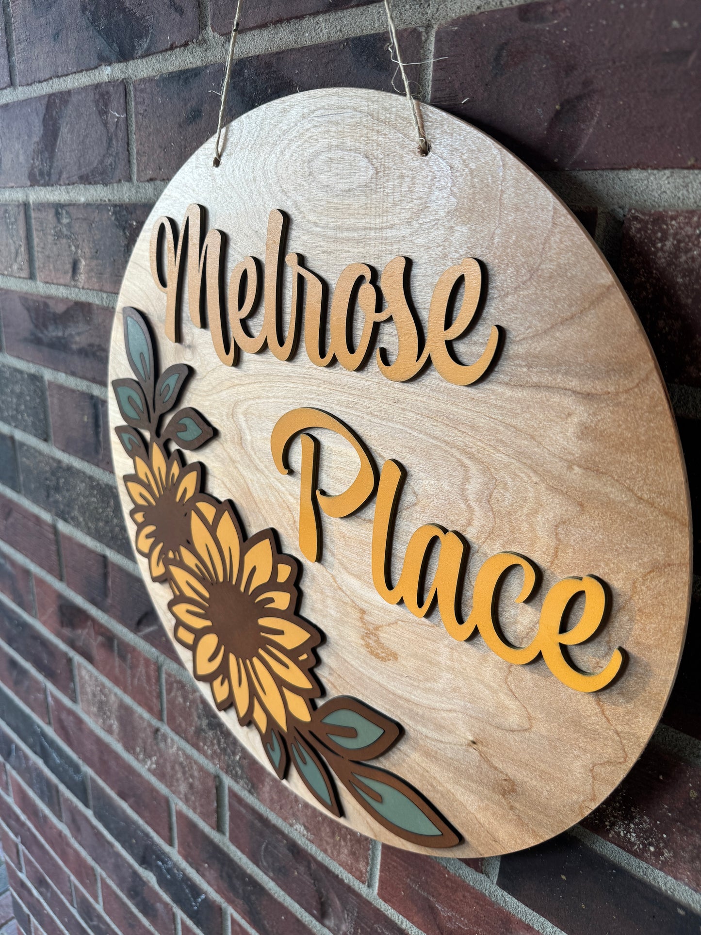 Personalized Sunflower Sign