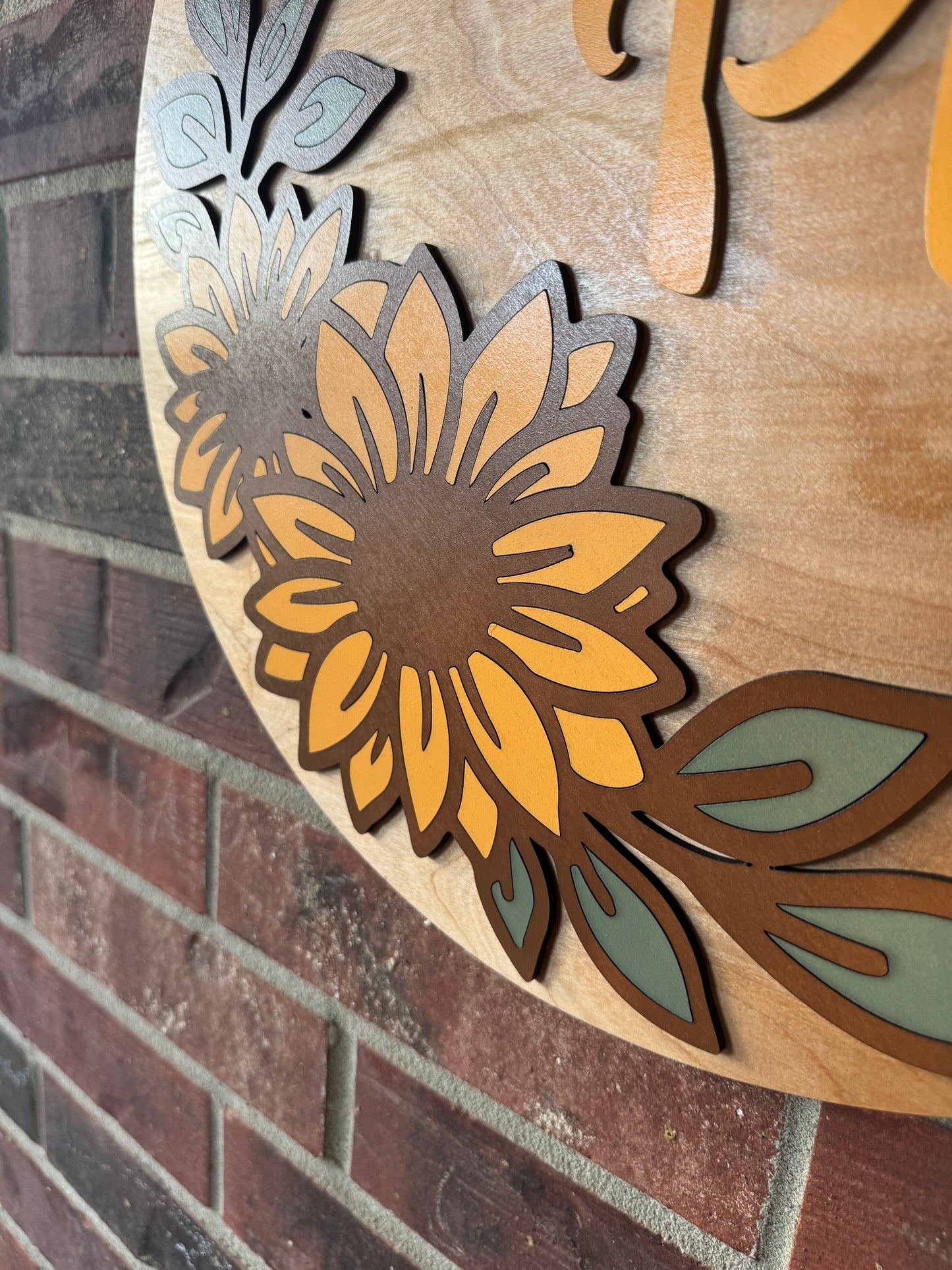 Personalized Sunflower Sign