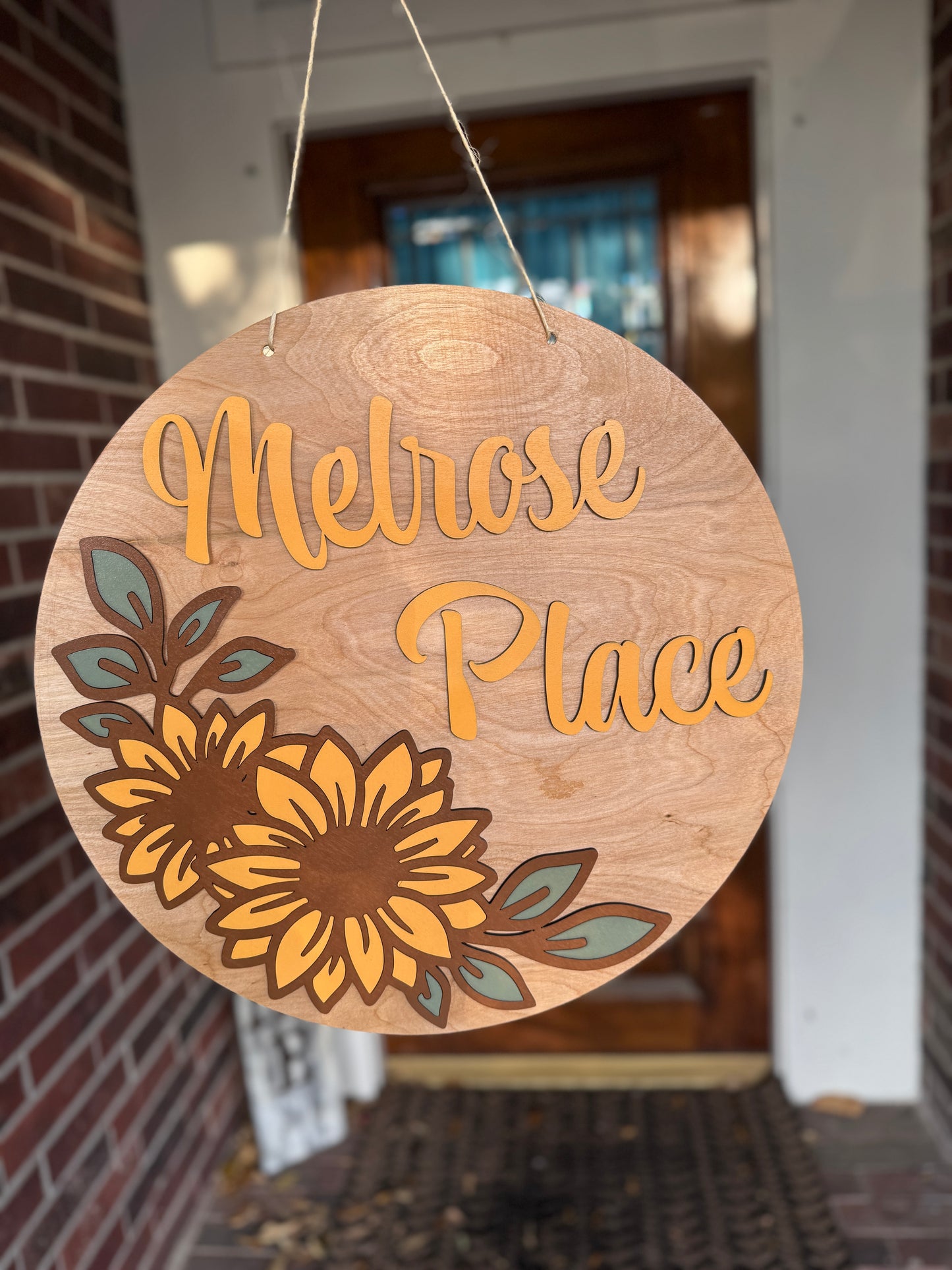 Personalized Sunflower Sign