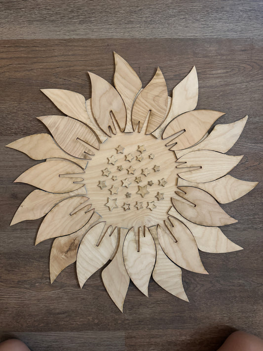 DIY Sunflower Door Hanger