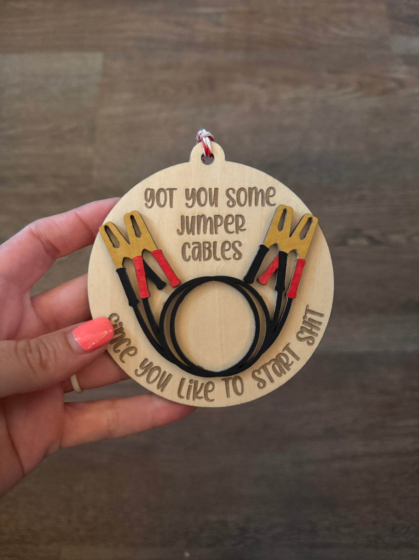 Jumper Cables Ornament