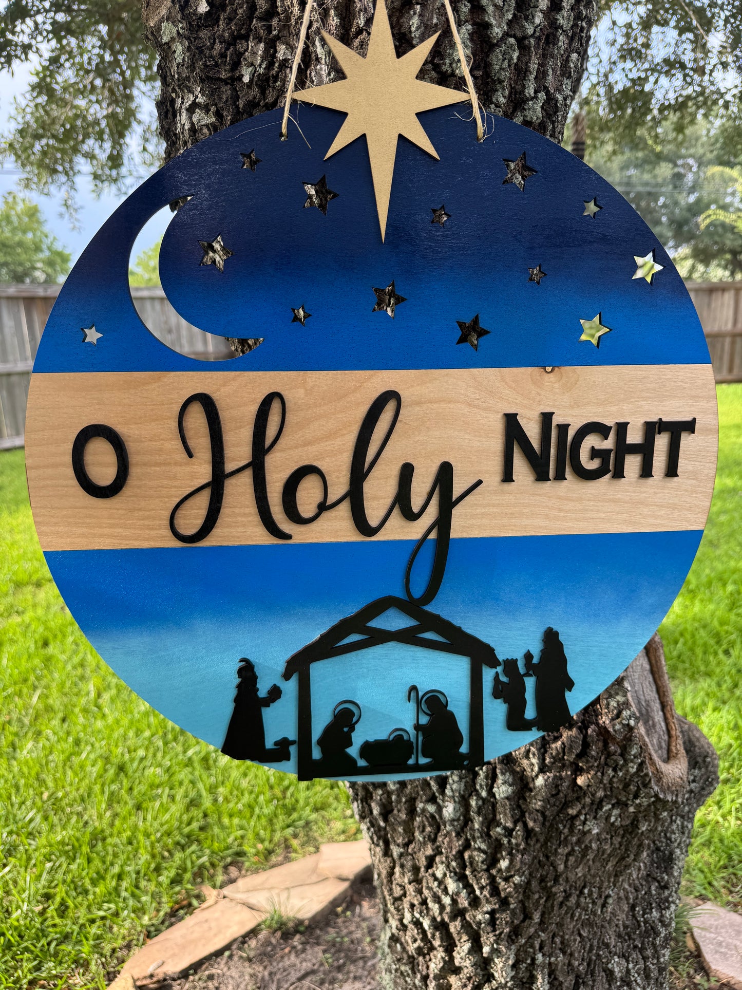 O Holy Night Door Hanger