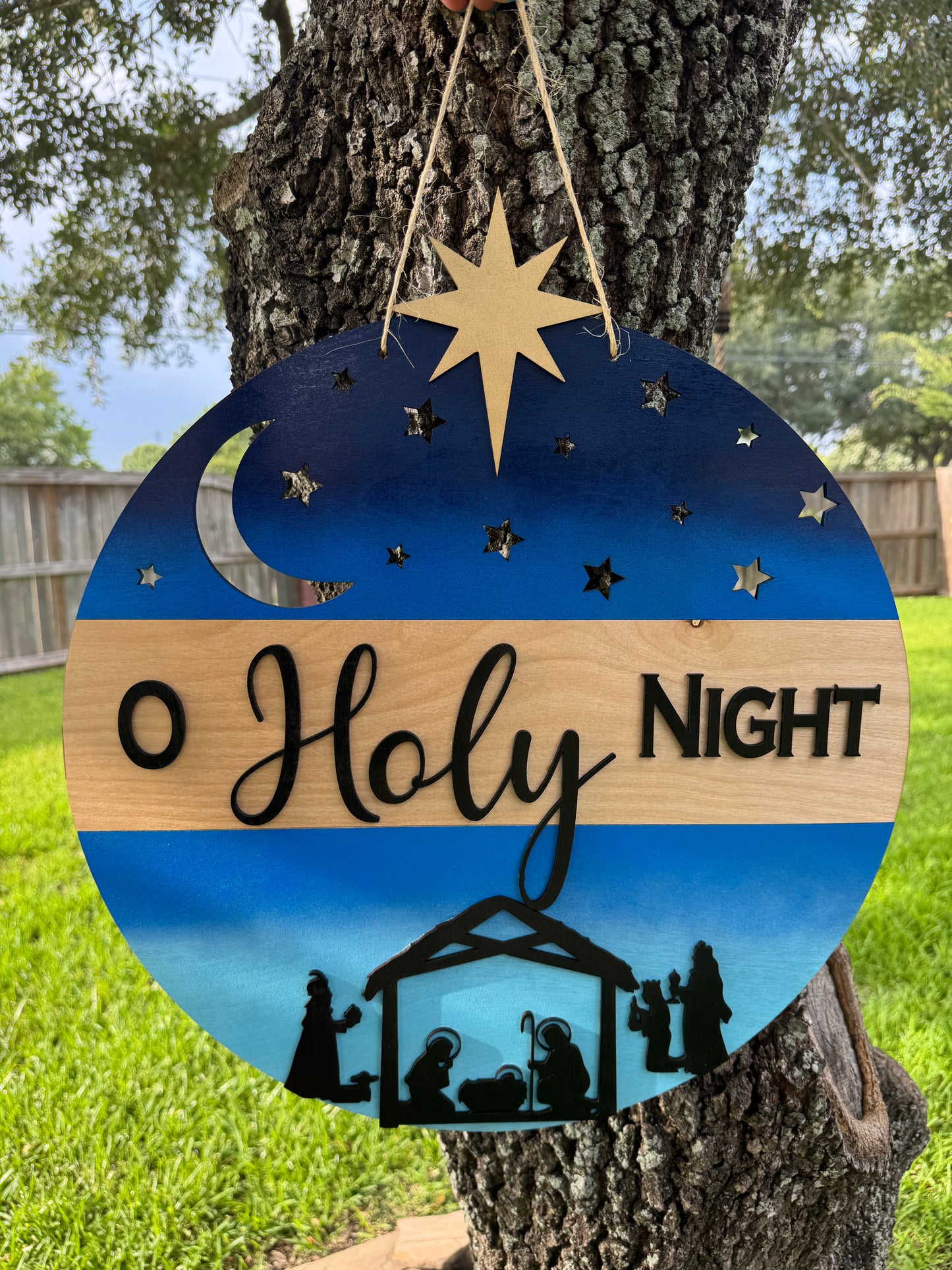 O Holy Night Door Hanger