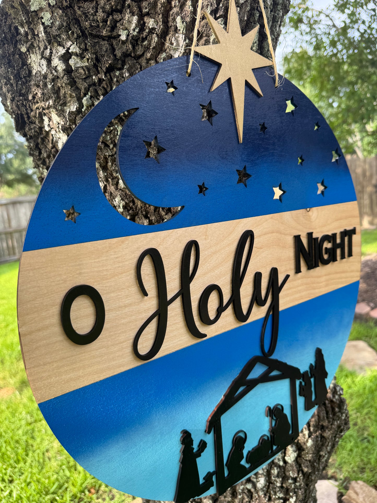 O Holy Night Door Hanger