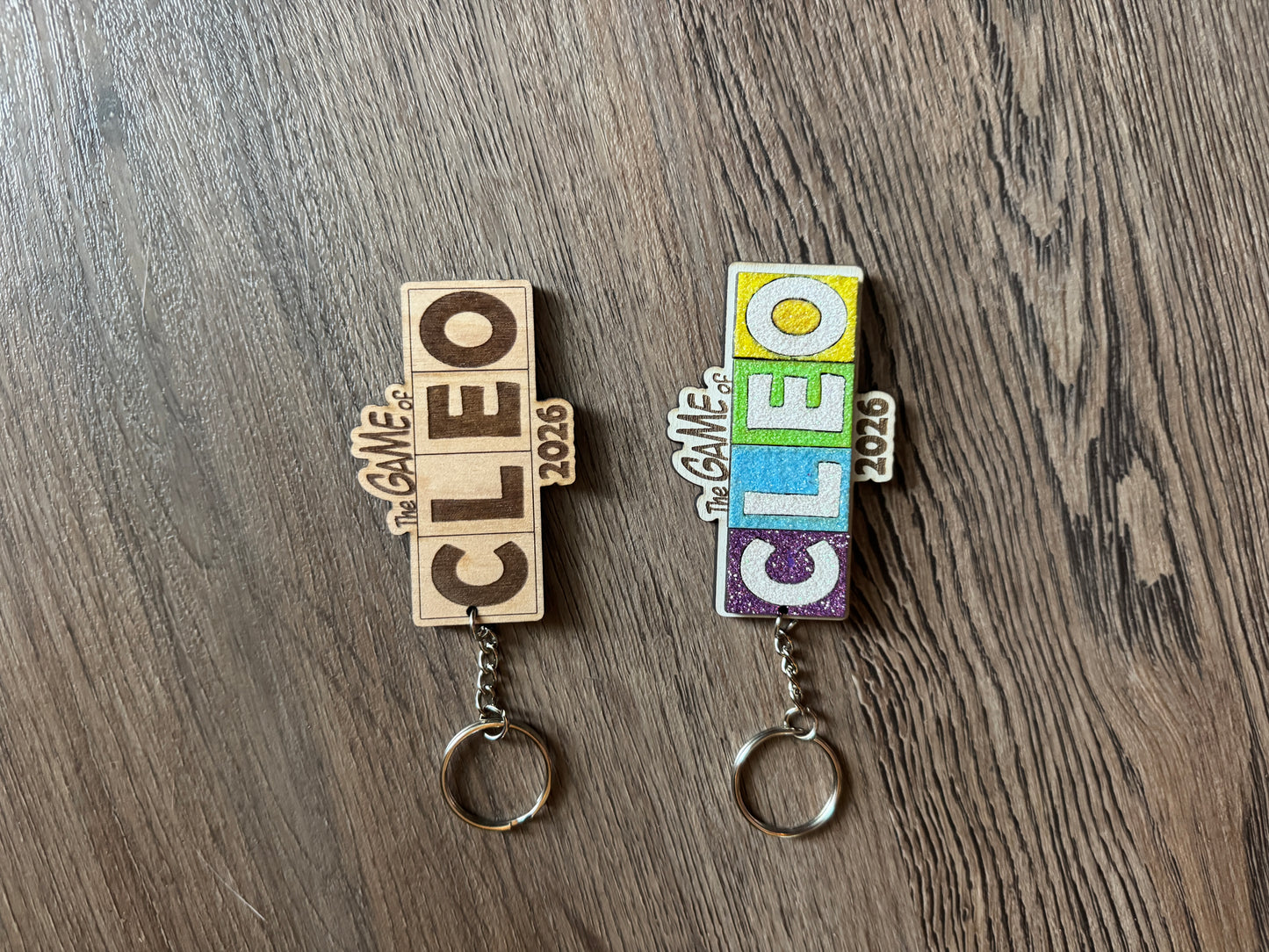 Game of Cleo Glittery Keychain/Magnet