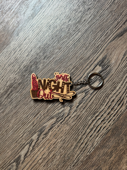 Girls Night Keychain/Magnet