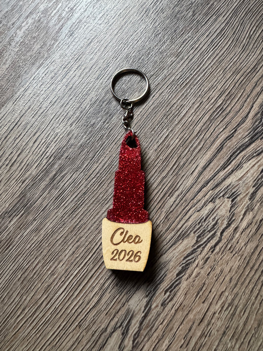 Lipstick Keychain/Earrings