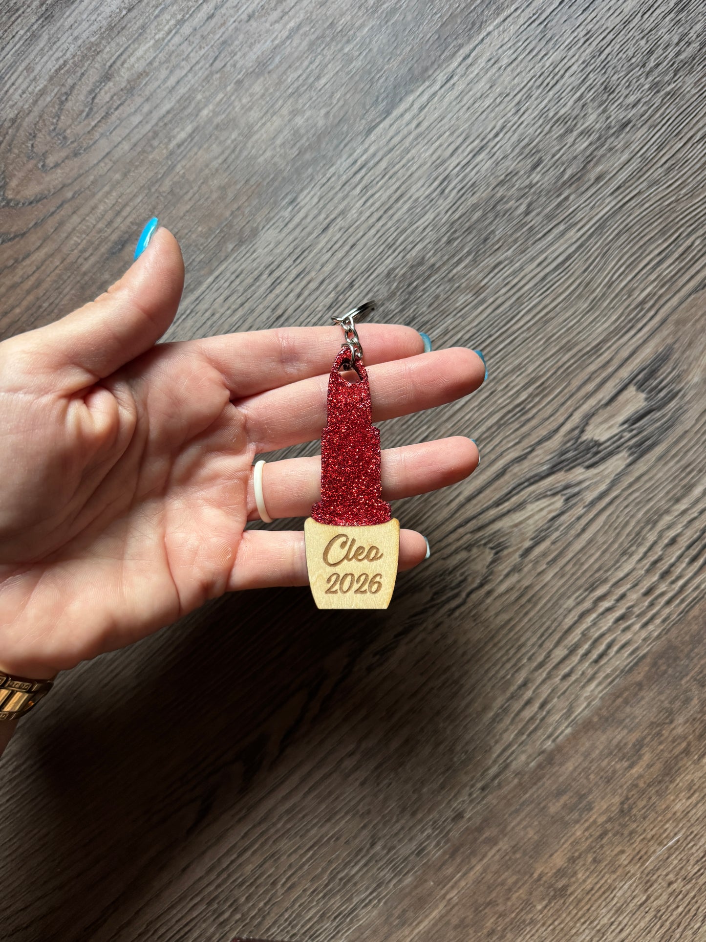 Lipstick Keychain/Earrings
