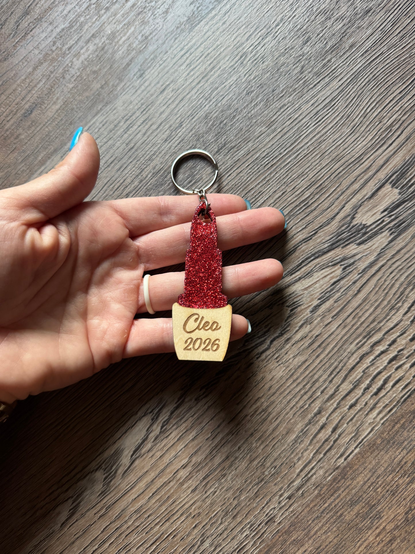 Lipstick Keychain/Earrings