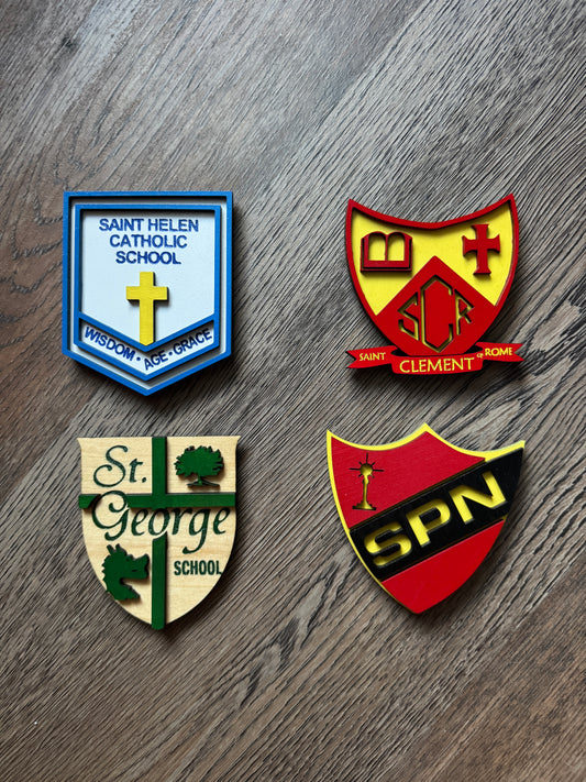 School Crest Magnet