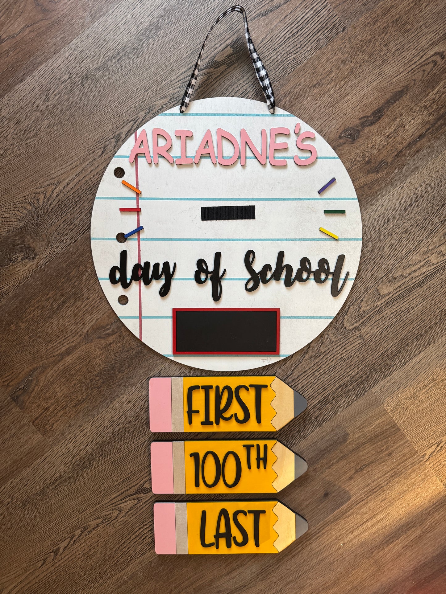 Digital Cut File for Interchangeable Fist Day of School Sign