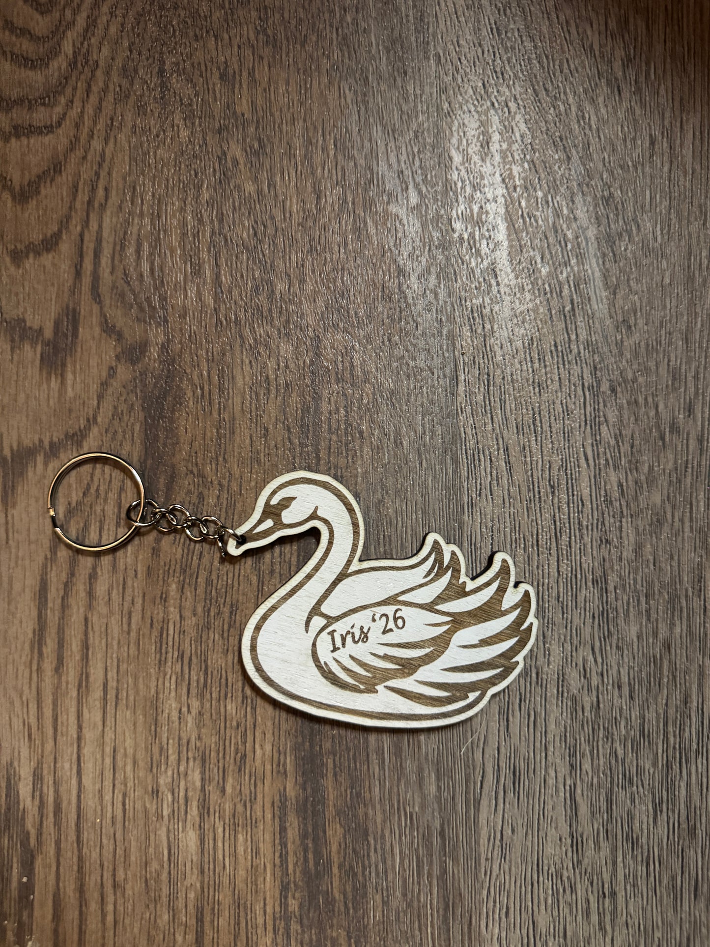 White Swan Keychain/Magnet