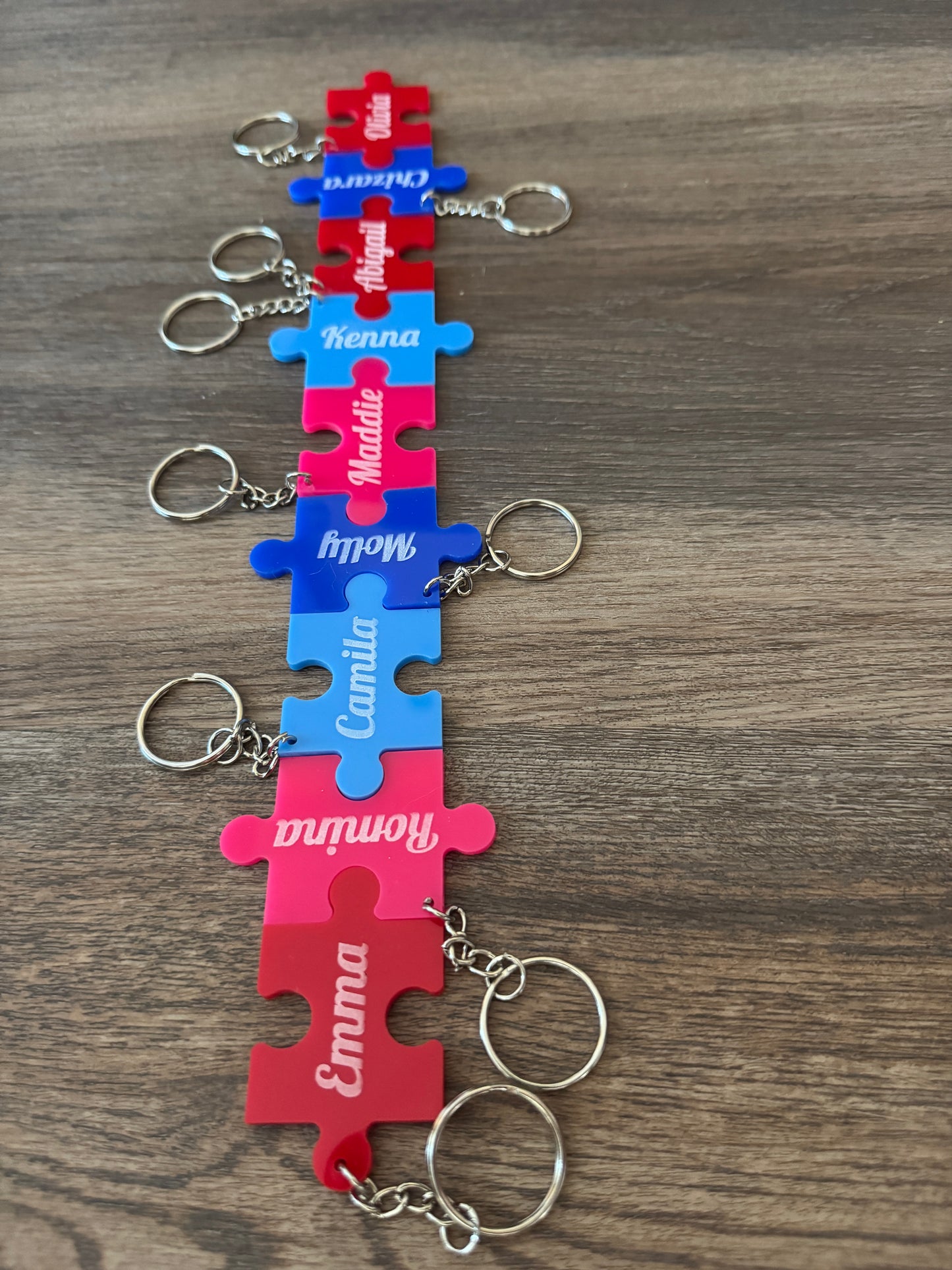 Personalized Puzzle Keychain