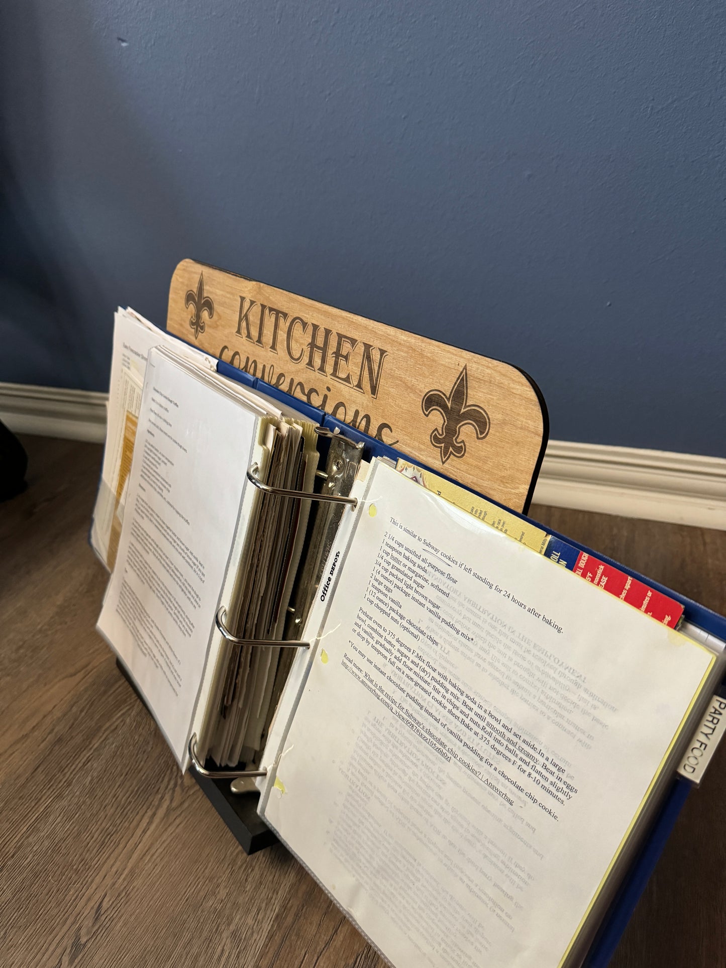 Engraved Recipe Book Holder