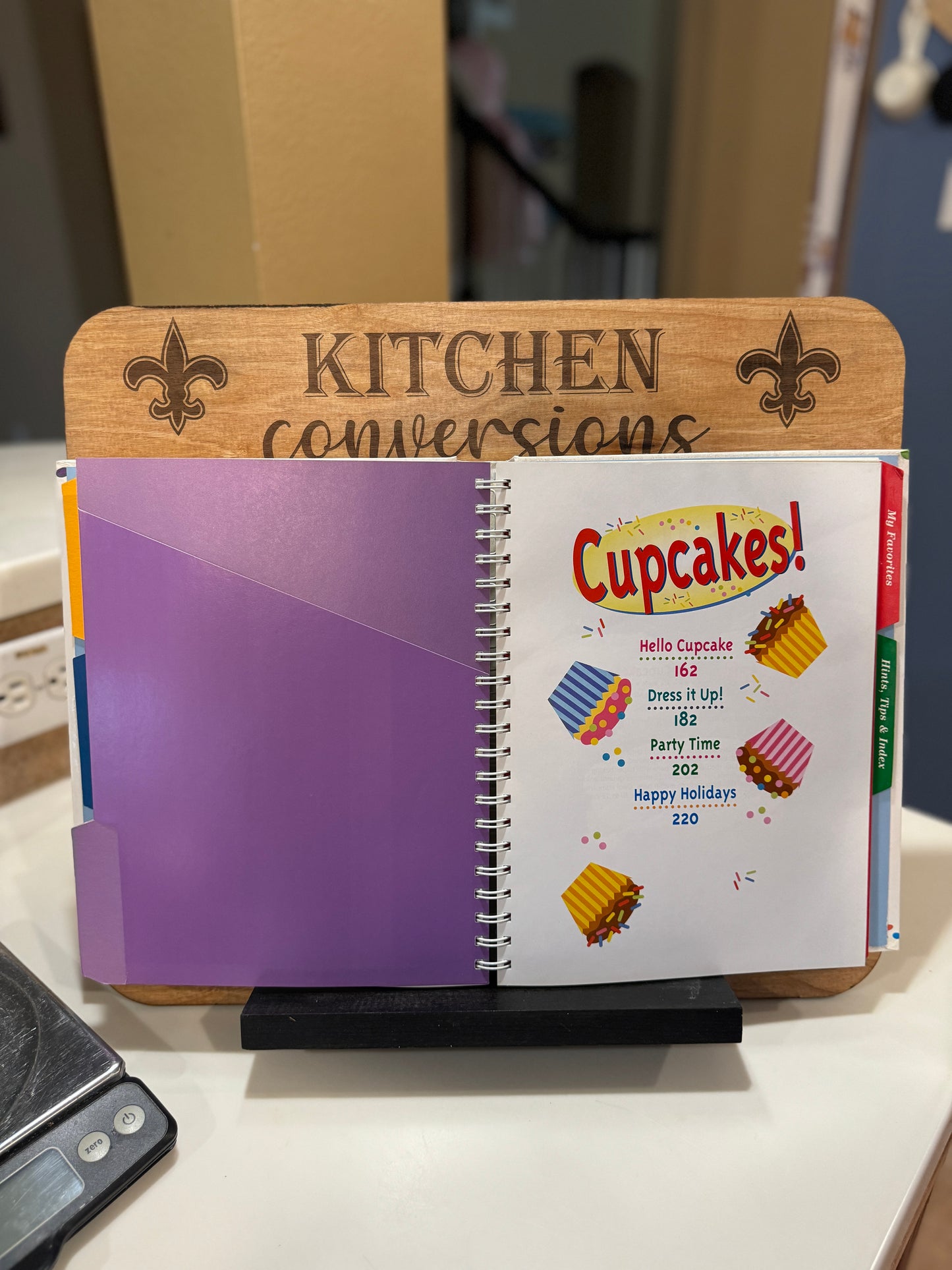 Engraved Recipe Book Holder