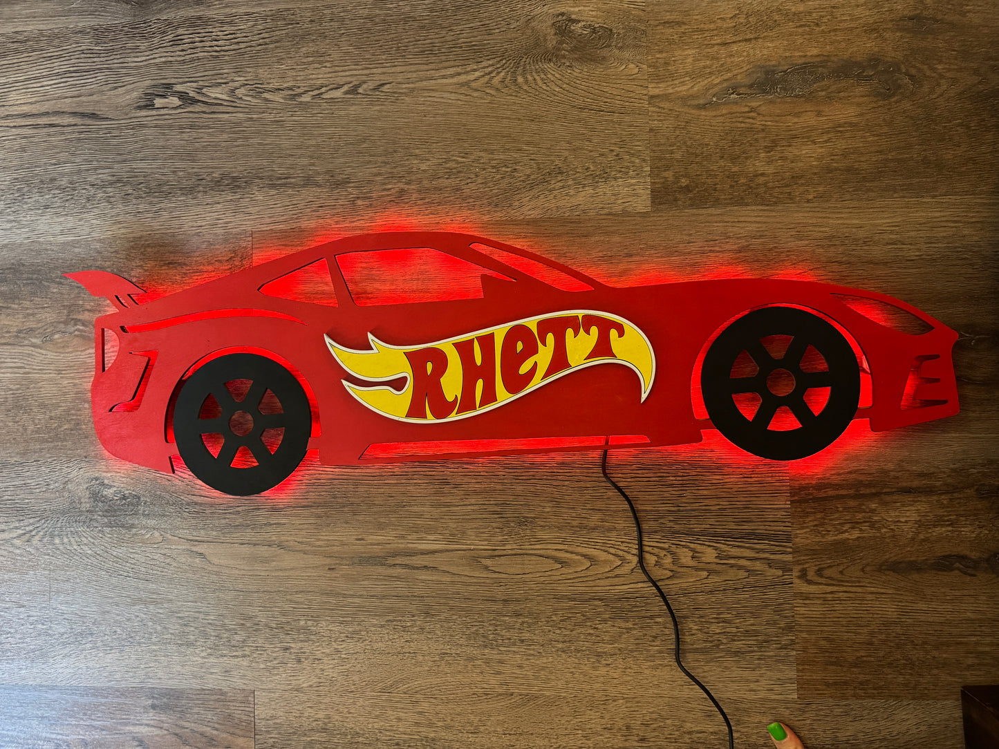 Digital Cut File for Race Car Sign