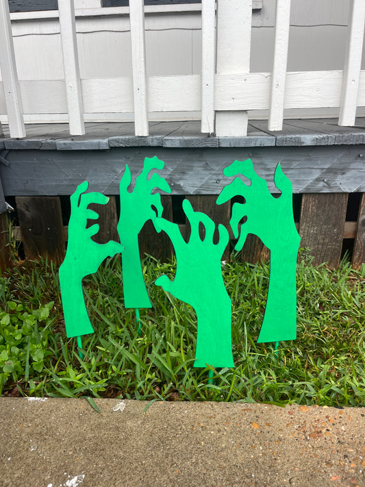 Assorted Zombie Hands for Yard