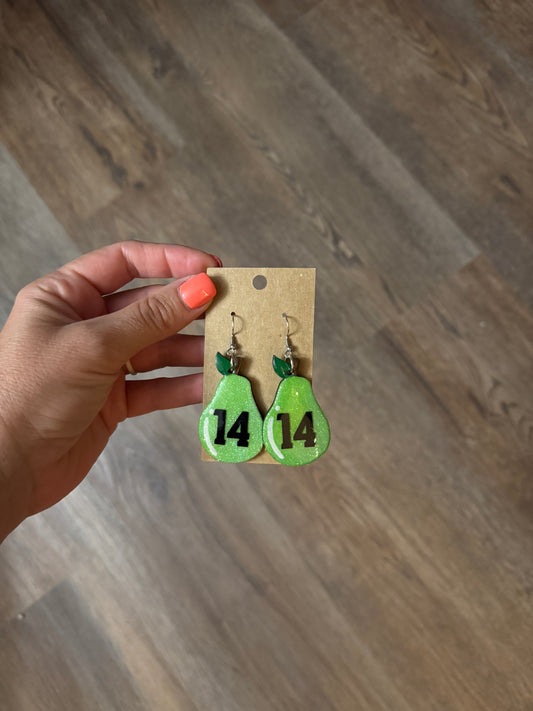 Pearland pears earrings