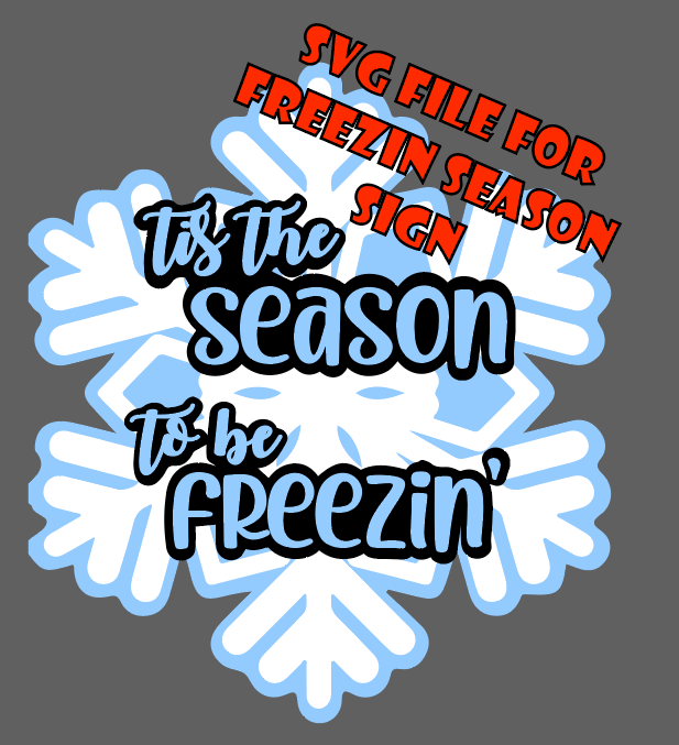 Digital Cut file for Tis the Season Door Hanger