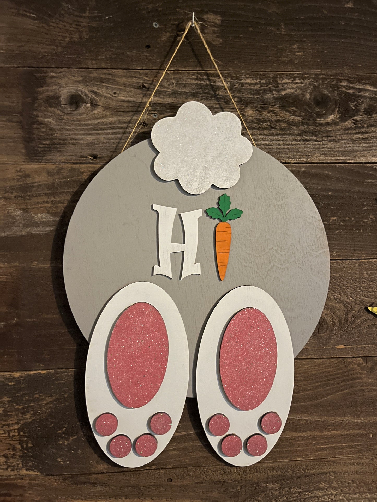 DIY Bunny Butt Door Hanger