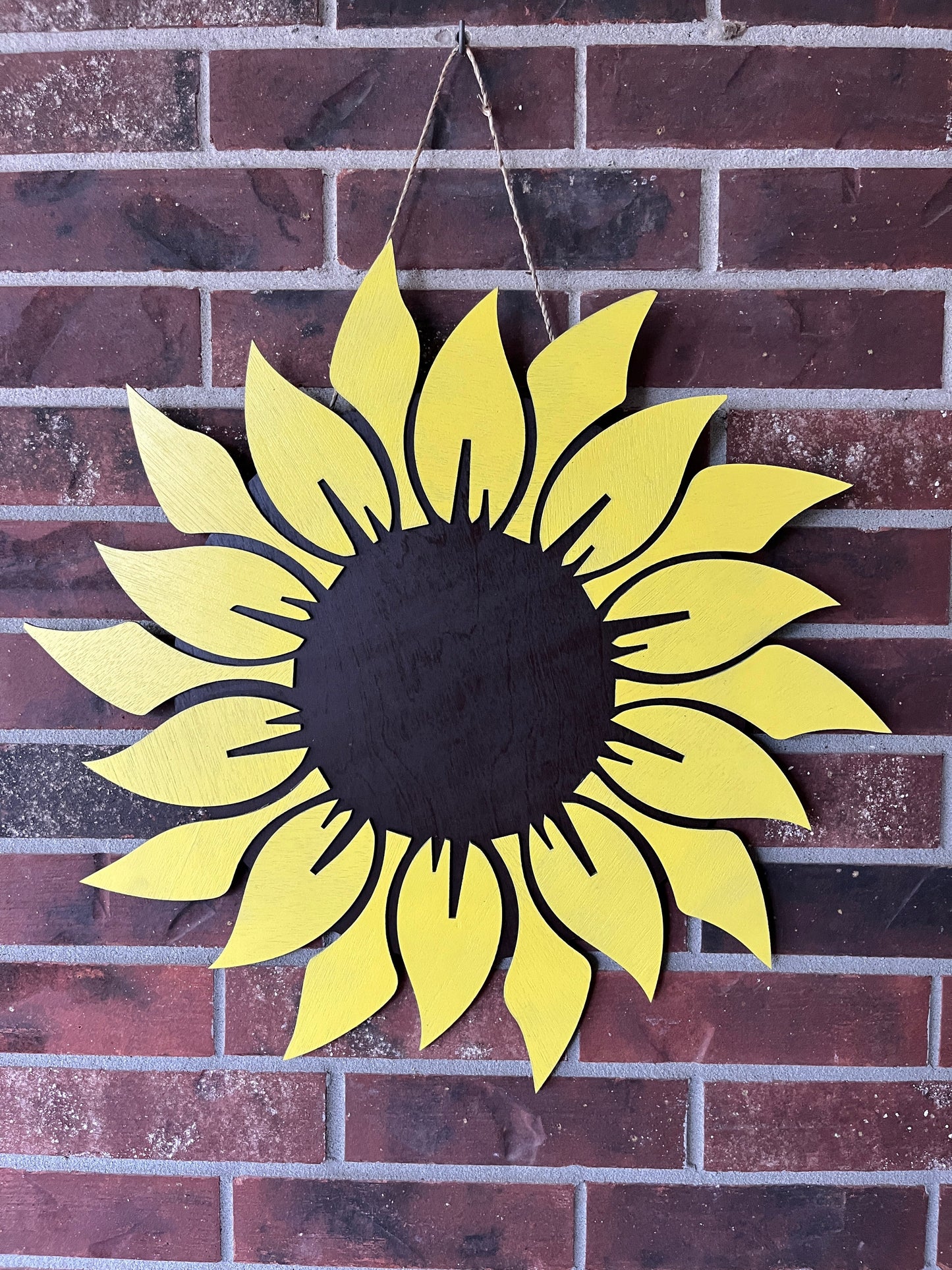 DIY Sunflower Door Hanger