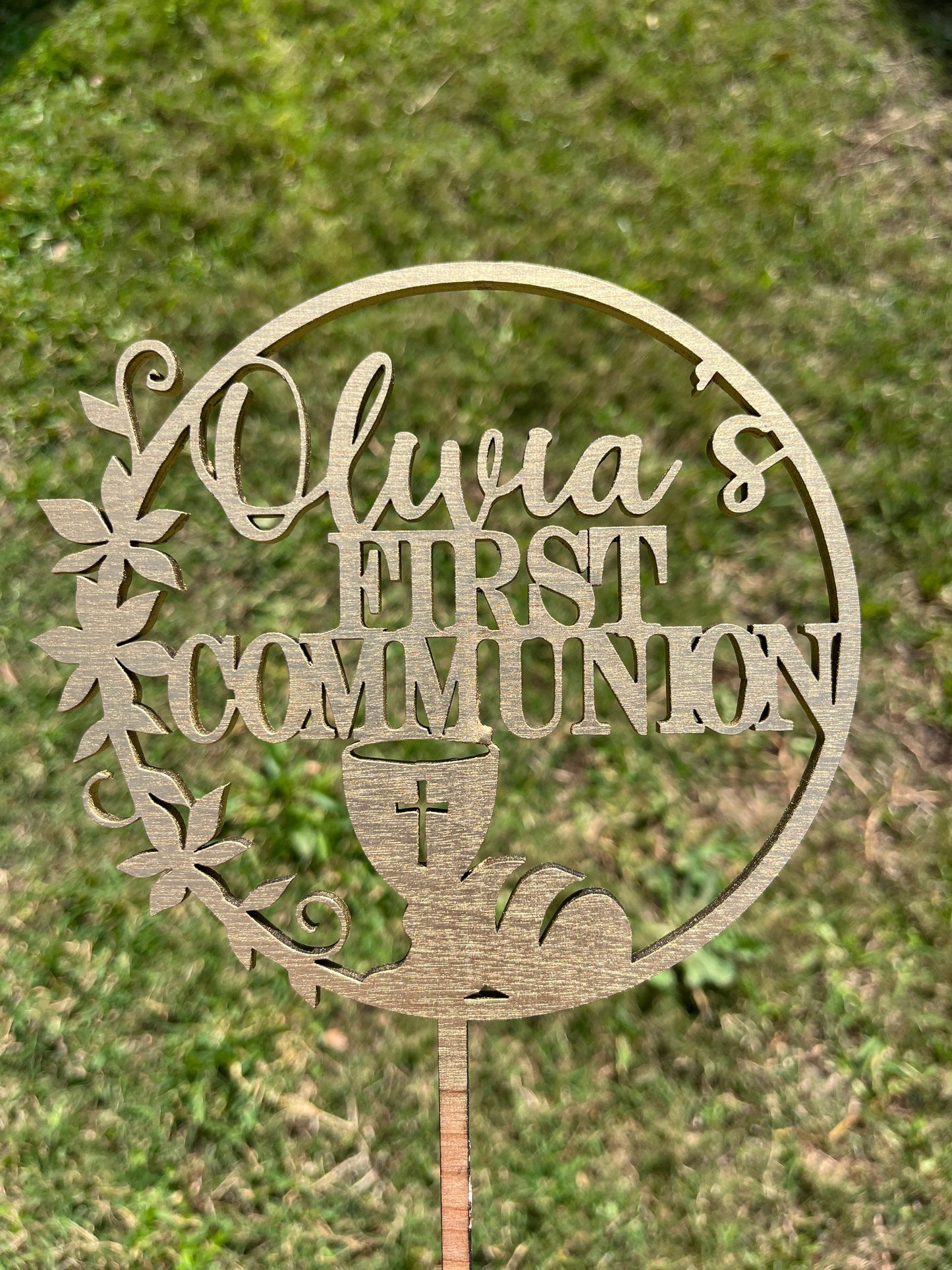6" First Communion Cake Topper