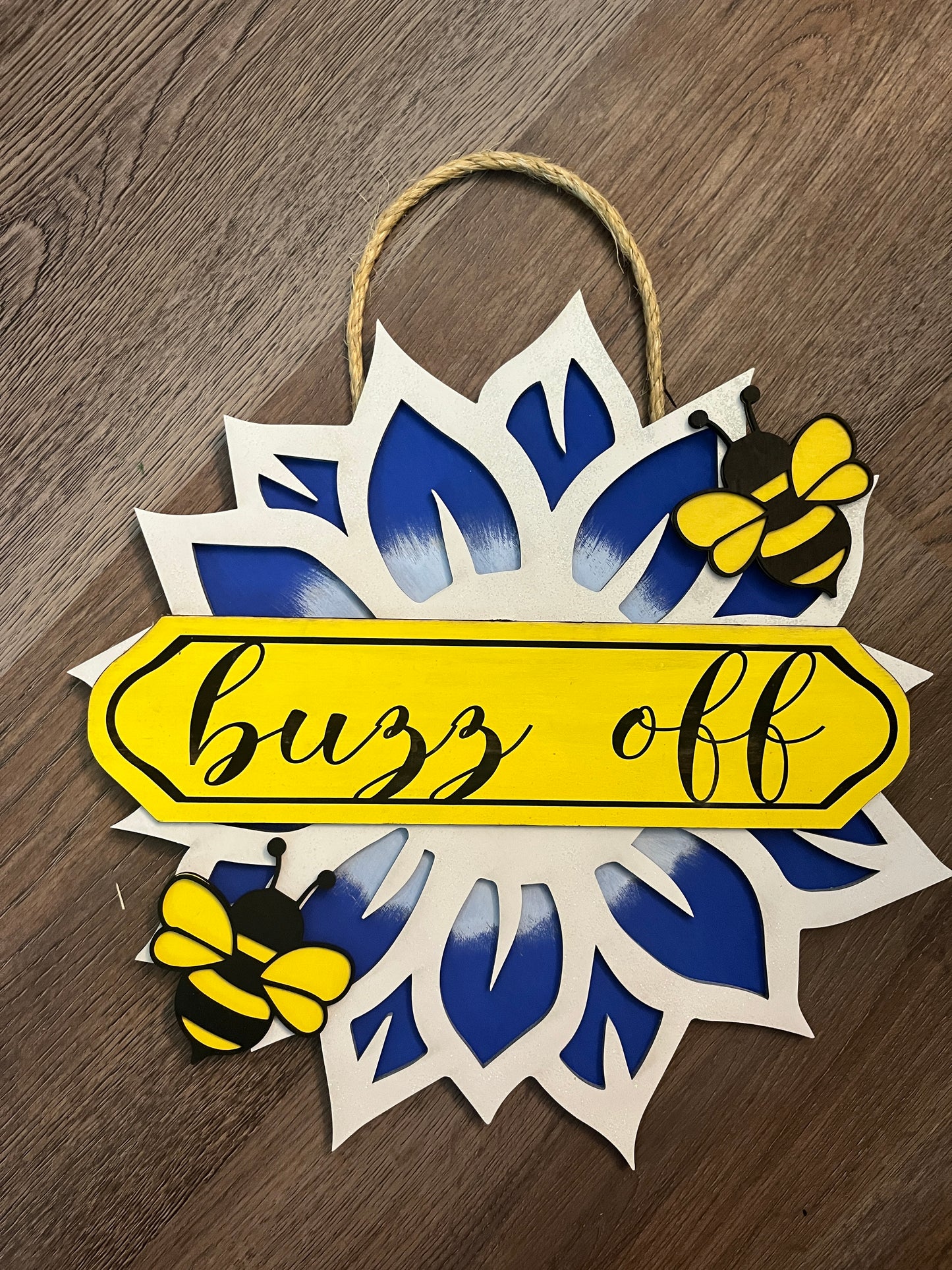 Buzz Off Welcome Sign