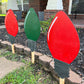 DIY Christmas Bulb Yard Signs