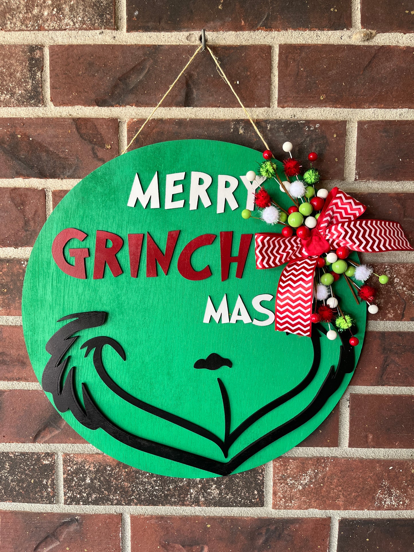 Merry Grinchmas Door Hanger