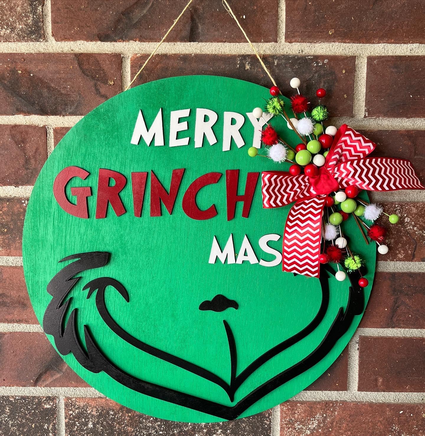 Merry Grinchmas Door Hanger