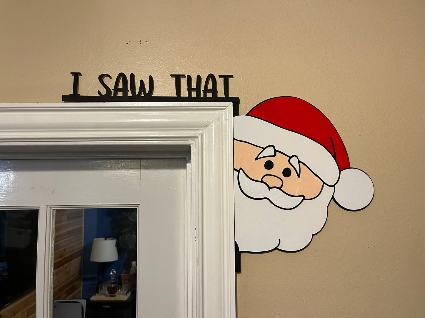 Digital cut file for peaking Santa
