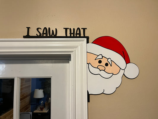 Digital cut file for peaking Santa