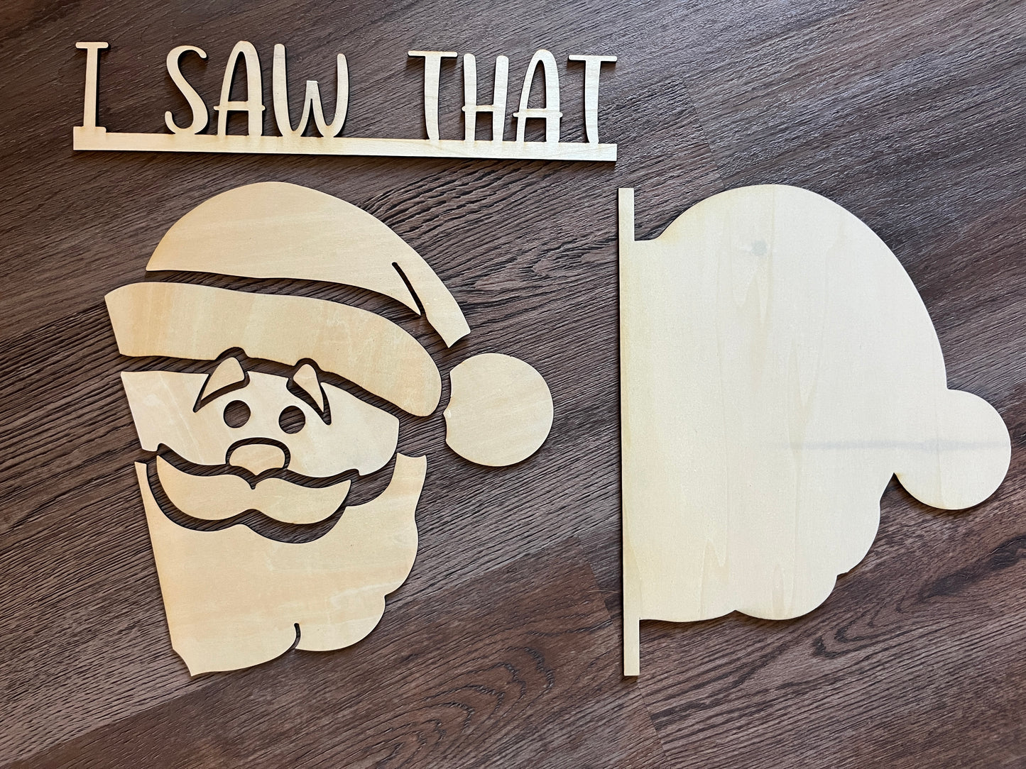 Digital cut file for peaking Santa